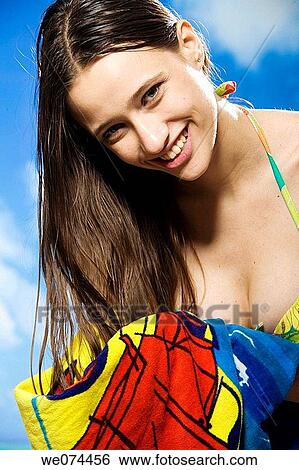 Stock Photograph - brunette, contemporary. Fotosearch