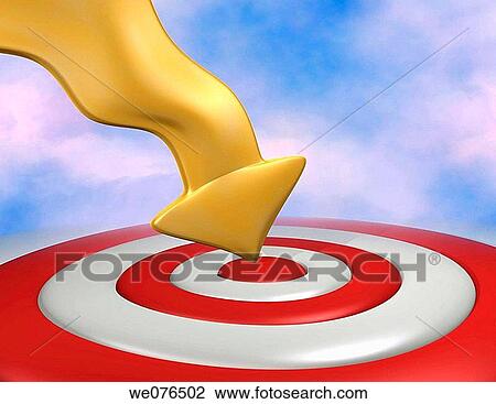 Bull's eye target and arrow View Large Photo Image Stock Image - Bull's eye target and arrow. Fotosearch