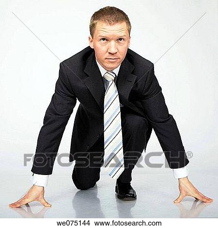businessman starts running View Large Photo Image Picture - businessman starts running. Fotosearch