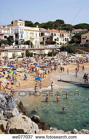Calella de Palafrugell. Baix Emporda, Girona province, Catalonia, Spain View Large Photo Image Stock Photo - Calella de Palafrugell. Baix Emporda, Girona province, Catalonia, Spain. Fotosearch