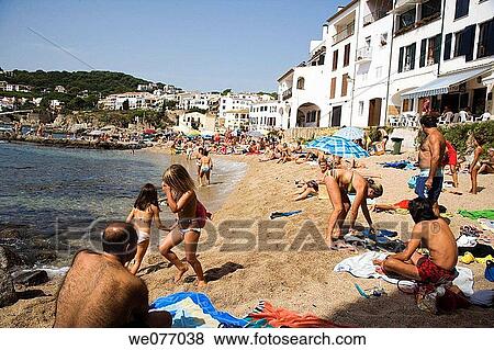 Calella de Palafrugell. Baix Emporda, Girona province, Catalonia, Spain View Large Photo Image Stock Photo - Calella de Palafrugell. Baix Emporda, Girona province, Catalonia, Spain. Fotosearch