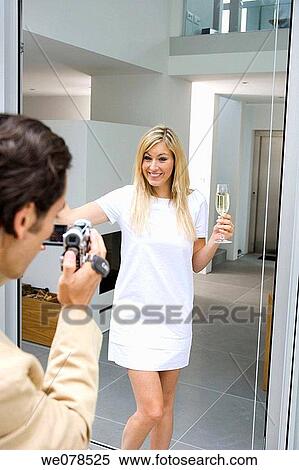 camcorder, Champagne, at-home View Large Photo Image Stock Photography - camcorder, Champagne, at-home. Fotosearch