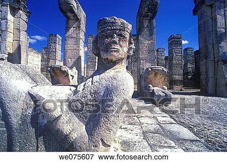 CHAC MOOL ALTER. TEMPLE OF WARRIORS. CHICHEN ITZA MEXICO View Large Photo Image Stock Photo - CHAC MOOL ALTER. TEMPLE OF WARRIORS. CHICHEN ITZA MEXICO. Fotosearch