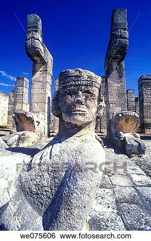 CHAC MOOL ALTER. TEMPLE OF WARRIORS. CHICHEN ITZA MEXICO View Large Photo Image Stock Photograph - CHAC MOOL ALTER. TEMPLE OF WARRIORS. CHICHEN ITZA MEXICO. Fotosearch