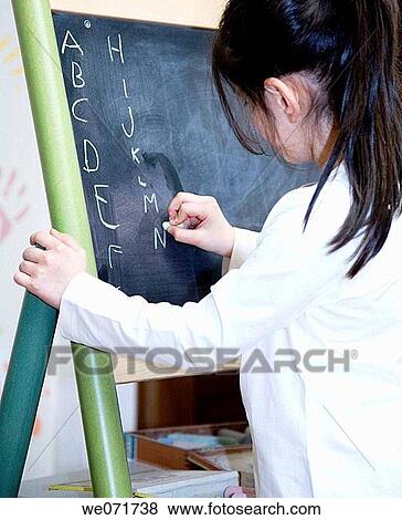 chalkboard, blackboard, chalk, brunette, board, alphabet View Large Photo Image Stock Photo - chalkboard, blackboard, chalk, brunette, board, alphabet. Fotosearch