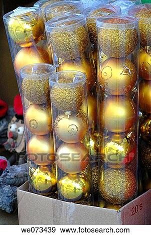 Christmas balls for sale at fair. Fira de Santa Ll·cia, Barcelona, Catalonia, Spain View Large Photo Image Stock Photo - Christmas balls for sale at fair. Fira de Santa Ll·cia, Barcelona, Catalonia, Spain. Fotosearch