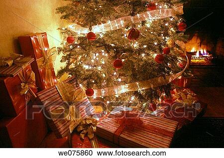 christmas gifts under tree. USA View Large Photo Image Stock Image - christmas gifts under tree. USA. Fotosearch