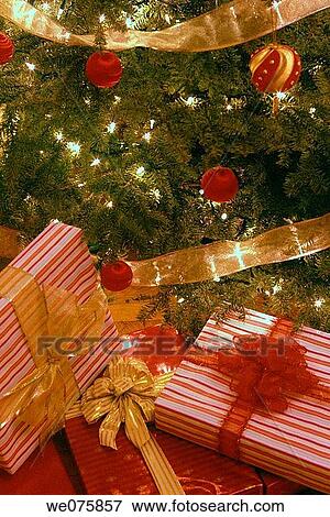christmas gifts under tree. USA View Large Photo Image Stock Photo - christmas gifts under tree. USA. Fotosearch