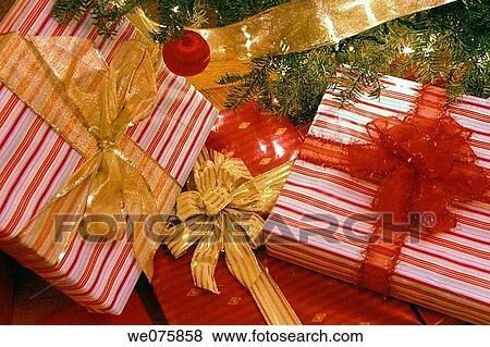 christmas gifts under tree. USA View Large Photo Image Stock Photo - christmas gifts under tree. USA. Fotosearch