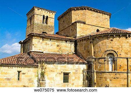 Collegiate church of Santa Cruz de Casta±eda in Casta±eda. Cantabria. Spain. View Large Photo Image Stock Photography - Collegiate church of Santa Cruz de Casta±eda in Casta±eda. Cantabria. Spain.. Fotosearch