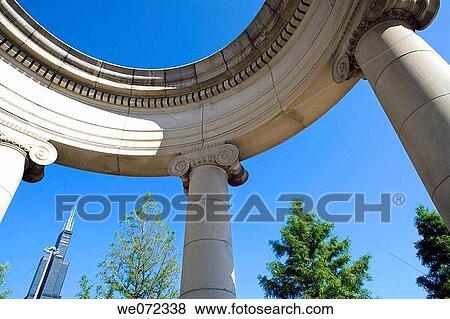 COLUMNS COLONNADE. CHICAGO ILLINOIS. USA View Large Photo Image Stock Photo - COLUMNS COLONNADE. CHICAGO ILLINOIS. USA. Fotosearch