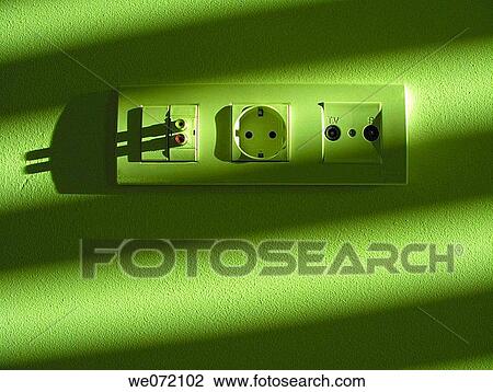 Stock Image - concept, detail, Electric power, electricity, energy. Fotosearch