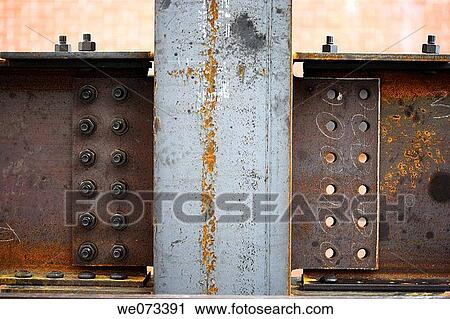 Construction steel beams anchor bolts View Large Photo Image Stock Image - Construction steel beams anchor bolts. Fotosearch