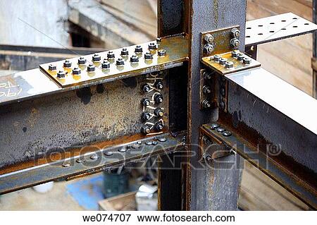 Construction steel girders wet in the rain View Large Photo Image Stock Photo - Construction steel girders wet in the rain. Fotosearch