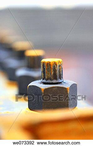 Construction steel I beam anchor bolt nut View Large Photo Image Stock Image - Construction steel I beam anchor bolt nut. Fotosearch