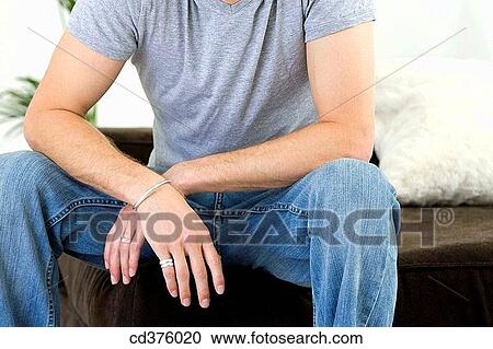 contemporary, denim, couch, arm View Large Photo Image Stock Image - contemporary, denim, couch, arm. Fotosearch