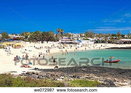Corralejo, Fuerteventura. Canary Islands, Spain View Large Photo Image Stock Photo - Corralejo, Fuerteventura. Canary Islands, Spain. Fotosearch