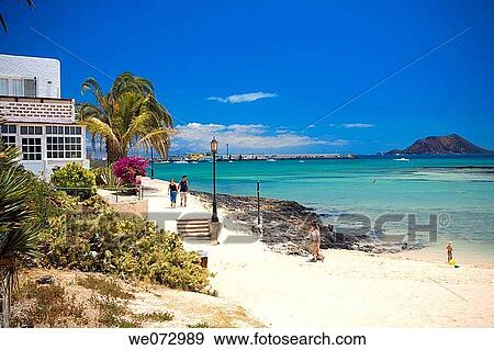 Corralejo, Fuerteventura. Canary Islands, Spain View Large Photo Image Stock Photo - Corralejo, Fuerteventura. Canary Islands, Spain. Fotosearch