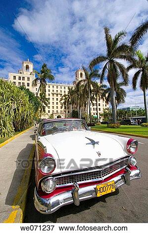 Cuba National Hotel and Ford Fairlane, Havana. Cuba View Large Photo Image Stock Photo - Cuba National Hotel and Ford Fairlane, Havana. Cuba. Fotosearch
