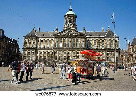Stock Photo - Dam Square, Amsterdam. Holland. Fotosearch