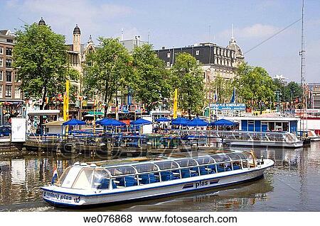 Stock Photo - Damrak, Amsterdam. Holland. Fotosearch