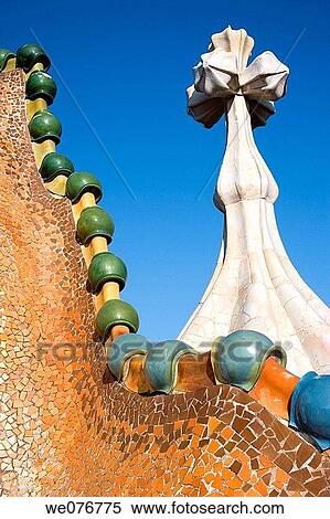 Detail of Casa Batllo by Gaudi in Passeig de Gracia, Barcelona, Catalonia, Spain View Large Photo Image Stock Photography - Detail of Casa Batllo by Gaudi in Passeig de Gracia, Barcelona, Catalonia, Spain. Fotosearch
