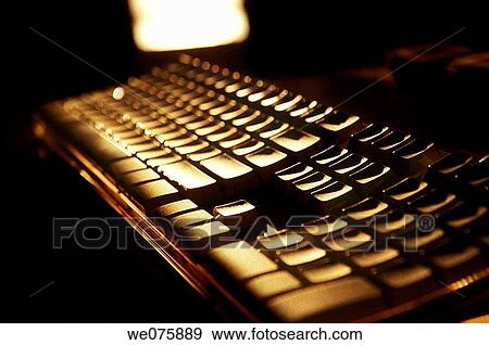 Stock Photo - detail of computer keyboard. Fotosearch
