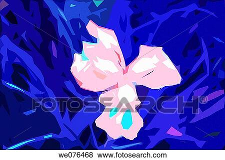 Stock Photo - Digital image of a flower, happy and colourful. The photo of the flower was taken in the north island of New Zealand. Fotosearch