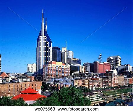 DOWNTOWN SKYLINE. NASHVILLE TENNESSEE. USA View Large Photo Image Stock Image - DOWNTOWN SKYLINE. NASHVILLE TENNESSEE. USA. Fotosearch