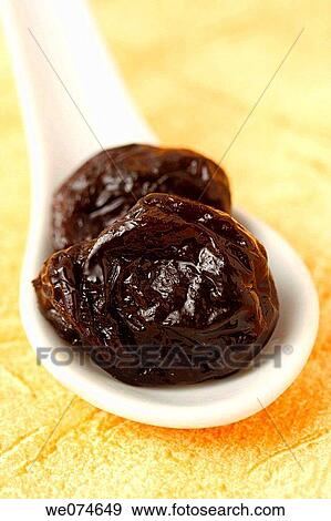 Dried plums View Large Photo Image Stock Photo - Dried plums. Fotosearch