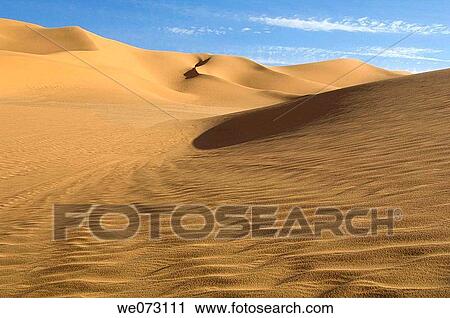 Erg Awbari, Sahara desert, Fezzan, Libya. View Large Photo Image Stock Image - Erg Awbari, Sahara desert, Fezzan, Libya.. Fotosearch