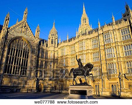 Europe, UK, England, London, Richard II statue and Parliament (2008) View Large Photo Image Stock Photo - Europe, UK, England, London, Richard II statue and Parliament (2008). Fotosearch