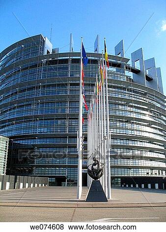 European Parliament building, Strasbourg. France View Large Photo Image Stock Photo - European Parliament building, Strasbourg. France. Fotosearch
