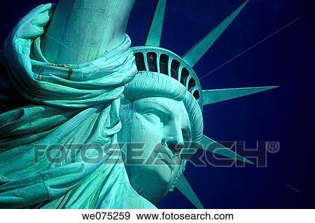 FACE STATUE OF LIBERTY. NEW YORK. USA View Large Photo Image Stock Photo - FACE STATUE OF LIBERTY. NEW YORK. USA. Fotosearch