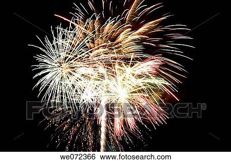 FIREWORK DISPLAY View Large Photo Image Stock Photograph - FIREWORK DISPLAY. Fotosearch