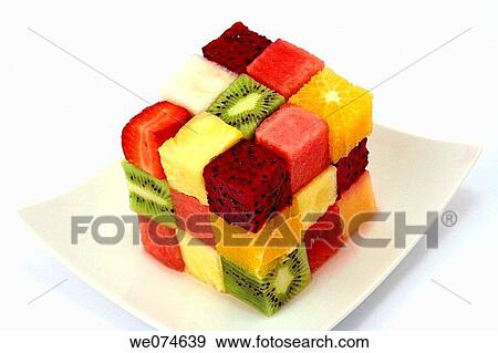 Fruit cube View Large Photo Image Stock Photo - Fruit cube. Fotosearch