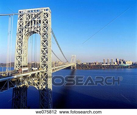 GEORGE WASHINGTON. BRIDGE HUDSON RIVER. MANHATTAN NEW YORK. USA View Large Photo Image Stock Image - GEORGE WASHINGTON. BRIDGE HUDSON RIVER. MANHATTAN NEW YORK. USA. Fotosearch