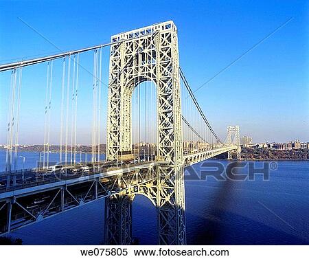 GEORGE WASHINGTON. BRIDGE HUDSON RIVER. MANHATTAN NEW YORK. USA View Large Photo Image Stock Photography - GEORGE WASHINGTON. BRIDGE HUDSON RIVER. MANHATTAN NEW YORK. USA. Fotosearch