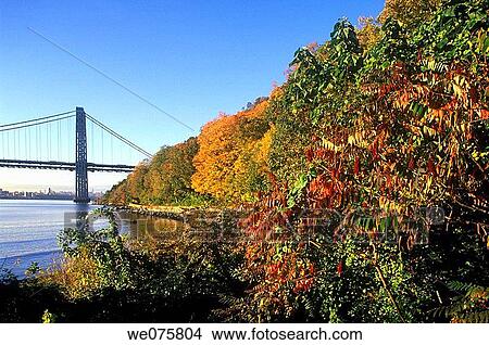 GEORGE WASHINGTON. BRIDGE PALISADES. HUDSON RIVER. NEW JERSEY. USA View Large Photo Image Picture - GEORGE WASHINGTON. BRIDGE PALISADES. HUDSON RIVER. NEW JERSEY. USA. Fotosearch