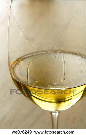 Stock Photo - Glass of white wine. Fotosearch