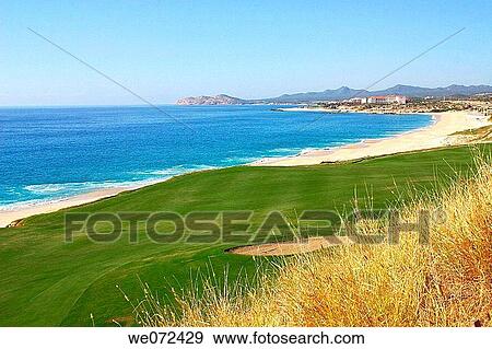Stock Photo - Golf course, Los Cabos, Baja California Sur, Mexico. Fotosearch