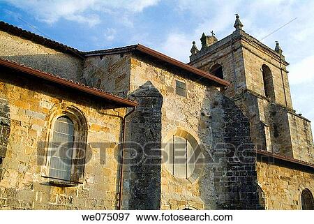 Gothic church of Santa Maria de la Asuncion. Puebla Vieja (historic town centre). Laredo. Cantabria. View Large Photo Image Stock Photo - Gothic church of Santa Maria de la Asuncion. Puebla Vieja (historic town centre). Laredo. Cantabria.. Fotosearch