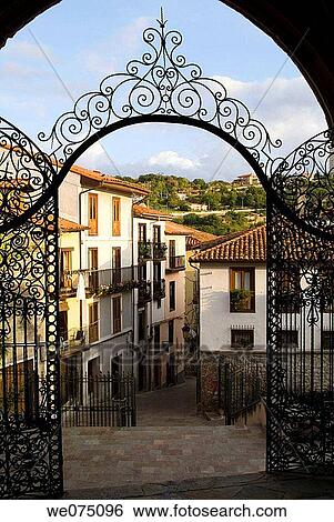 Gothic church of Santa Maria de la Asuncion. Puebla Vieja (historic town centre). Laredo. Cantabria. View Large Photo Image Stock Photograph - Gothic church of Santa Maria de la Asuncion. Puebla Vieja (historic town centre). Laredo. Cantabria.. Fotosearch