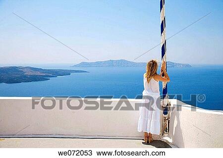 Greece. Cyclades Islands. Santorini. Oia View Large Photo Image Stock Image - Greece. Cyclades Islands. Santorini. Oia. Fotosearch