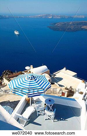 Greece. Cyclades Islands. Santorini. Fira. View Large Photo Image Stock Image - Greece. Cyclades Islands. Santorini. Fira.. Fotosearch