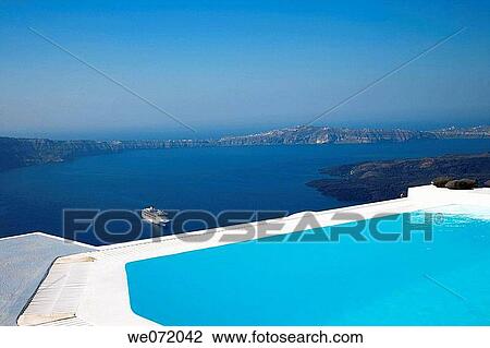 Greece. Cyclades Islands. Santorini. Fira. View Large Photo Image Stock Image - Greece. Cyclades Islands. Santorini. Fira.. Fotosearch