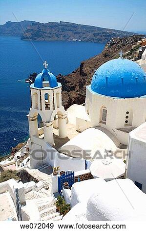Greece. Cyclades Islands. Santorini. Oia. View Large Photo Image Stock Photo - Greece. Cyclades Islands. Santorini. Oia.. Fotosearch