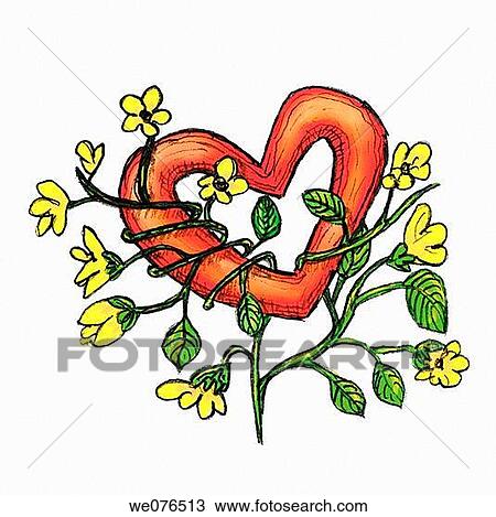 Heart and flowers View Large Photo Image Stock Image - Heart and flowers. Fotosearch