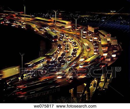 HIGHWAY RAMP. LINCOLN TUNNEL APPROACH. NEW JERSEY. USA View Large Photo Image Stock Photo - HIGHWAY RAMP. LINCOLN TUNNEL APPROACH. NEW JERSEY. USA. Fotosearch