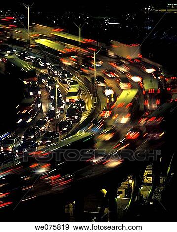HIGHWAY RAMP. LINCOLN TUNNEL APPROACH. NEW JERSEY. USA View Large Photo Image Stock Photo - HIGHWAY RAMP. LINCOLN TUNNEL APPROACH. NEW JERSEY. USA. Fotosearch
